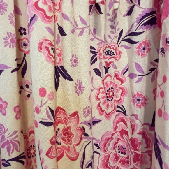 Shareen Collections Australia Boho Pink/Purple Floral Maxi  Summer Dress 10 - Picture 7 of 12